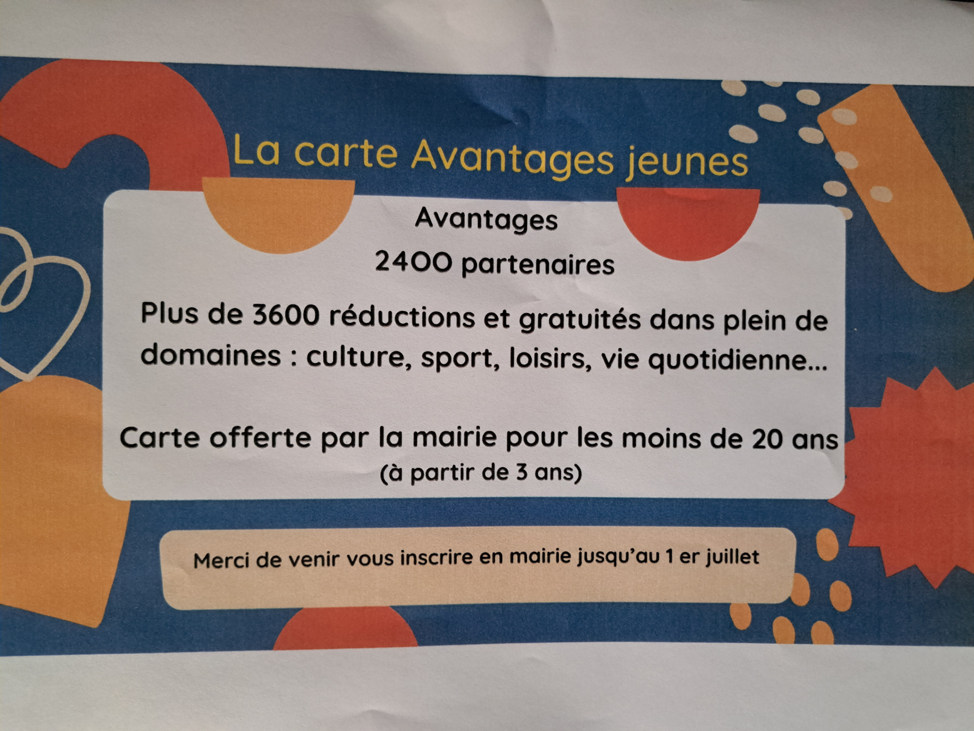 carte jeune