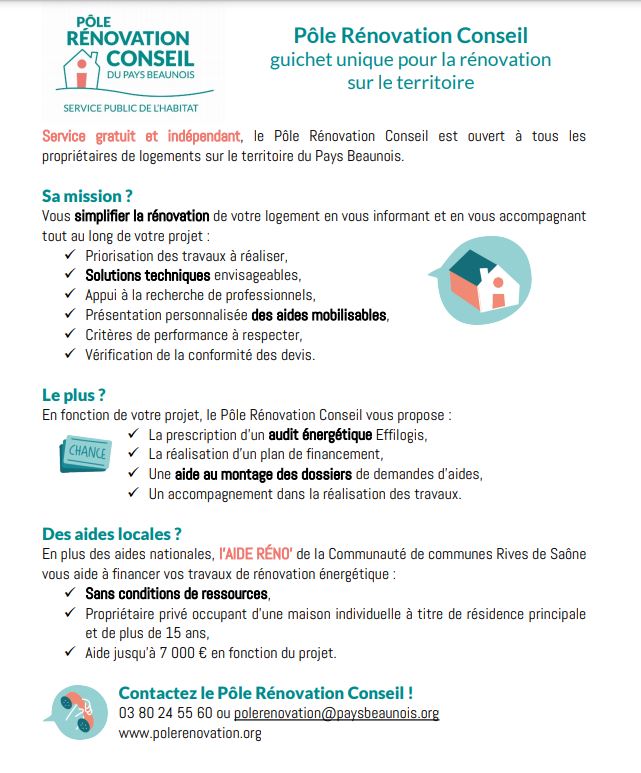 Infos Pratiques Aides à la Rénovation Energétique